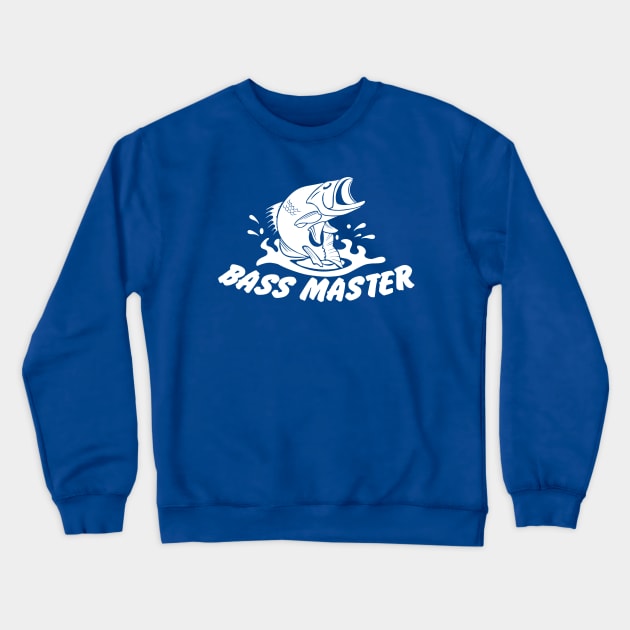 Bass Master Tee Crewneck Sweatshirt by TaterSkinz